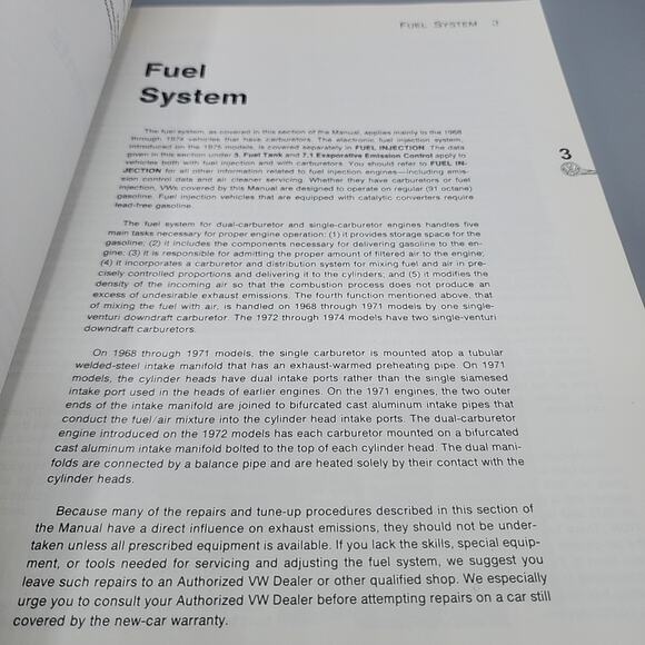 Volkswagen Official Service Manual for Station Wagon Bus 1968-1979 Good - Picture 10 of 14